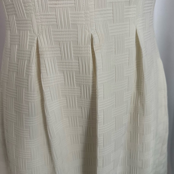 Nine West Textured Fit and Flare Ivory Women's Dress (656) - Picture 10 of 16
